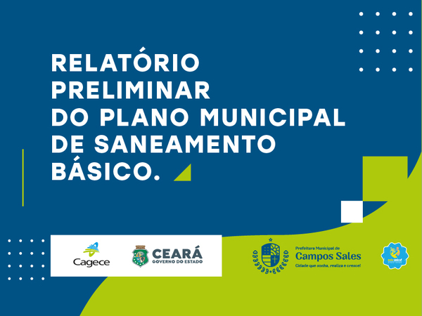 Plano de Saneamento Básico do Município de Campos Sales.